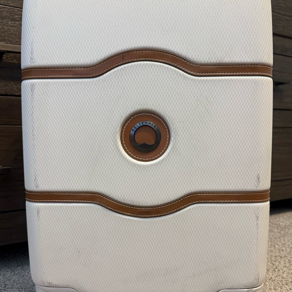 Delsey Paris- White and Brown Travel Bag